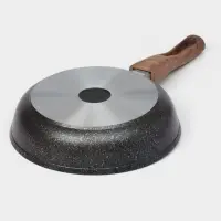 Сковорода KUKMARA Granit ultra blue, d=22 см, съёмная ручка, антипригарное покрытие, литой алюминий, синяя