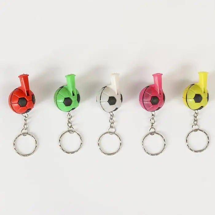 Брелок для ключей на кольце «Мяч-свисток», пластик, МИКС