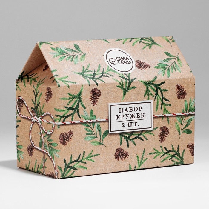 Новый год. Набор кружек стеклянных &laquo;Снегири!&raquo;, 2 шт