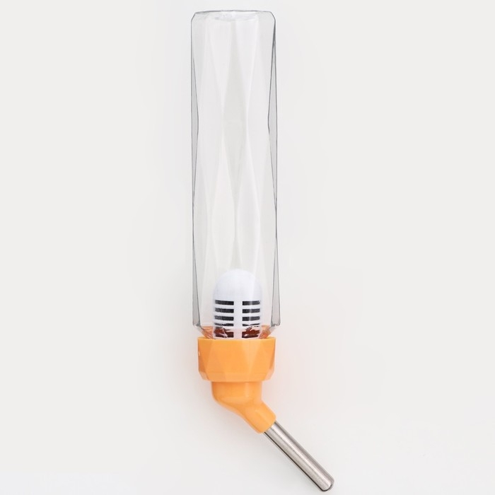 Поилка для грызунов, 125 мл, крепление-пружинка, оранжевая Поилка для грызунов, 125 мл, крепление-пружинка, оранжевая