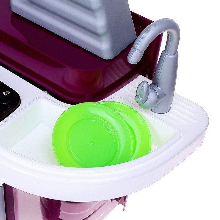 Игровой модуль «Кухня Laura» с варочной панелью, световые и звуковые эффекты, работает от батареек Игровой модуль «Кухня Laura» с варочной панелью, световые и звуковые эффекты, работает от батареек