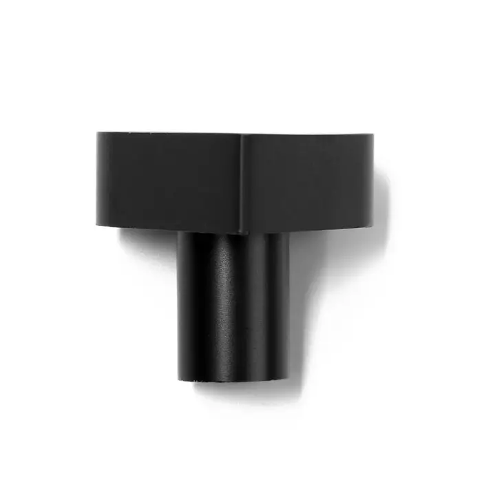 Ручка-кнопка мебельная CAPPIO HEART, цвет черный