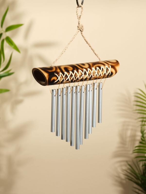 Музыка ветра Музыка ветра "Тропики" бамбук, алюминий, 25х3,5х30 см, цв. коричневый