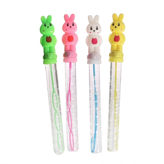 Мыльные пузыри «Зайчики в галстуке», 26 × 3,5 × 2,5 см, 55 мл, МИКС