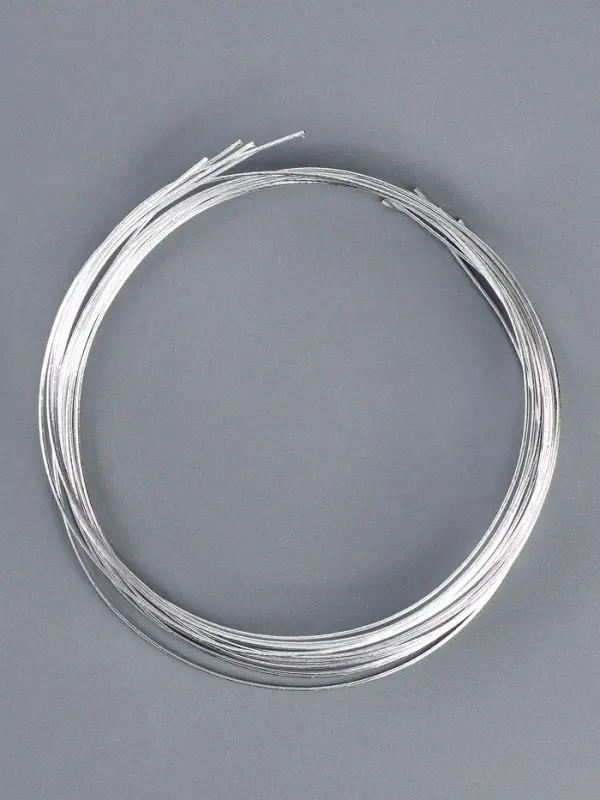 Проволока металлическая для поделок и декорирования, 5 шт. по 80 см, d=1 мм, серебристая