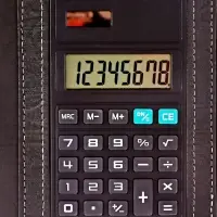 Ежедневник недатированный А5, 140 листов, с хлястиком, с калькулятором, обложка ПВХ, МИКС