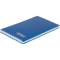 Блокнот на спирали А6+ 80л  Attache клетка, обложка Plastic