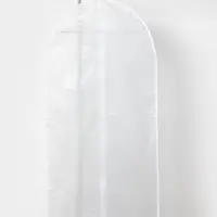 Чехол для одежды Доляна, плотный, 60&times;120 см, прозрачный с белым