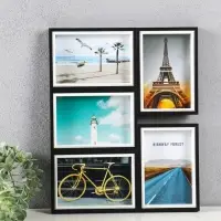 Фоторамка МДФ, стекло на 5 фото 10х15 "День и ночь" 35,5х28,5х2,2 см Фоторамка МДФ, стекло на 5 фото 10х15 "День и ночь" 35,5х28,5х2,2 см