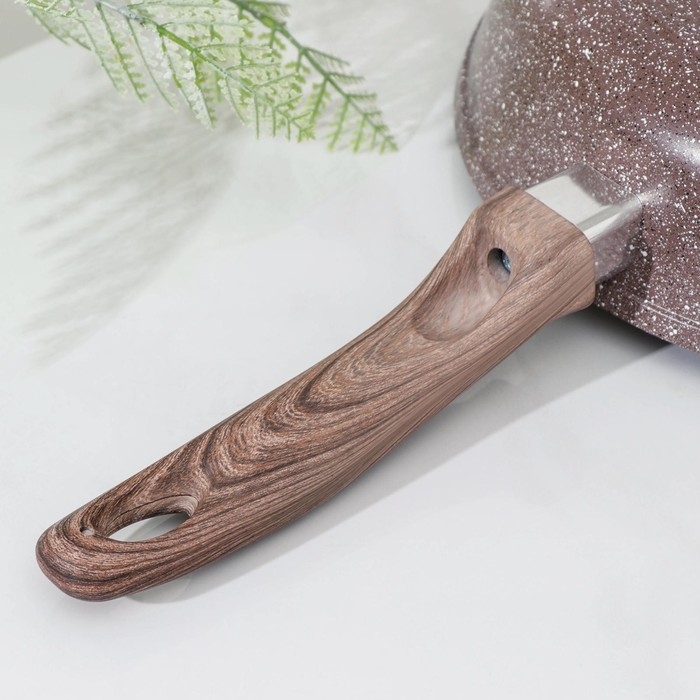 Сковорода Доляна «Брауни», d=24 см, пластиковая ручка, антипригарное покрытие, индукция Сковорода Доляна «Брауни», d=24 см, пластиковая ручка, антипригарное покрытие, индукция