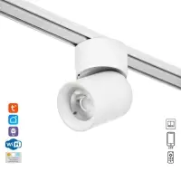 Светильник трековый BayerLux SLIM &laquo;Бочонок&raquo;, LED, 10 Вт, 3000K-6000К, 48 В, CRI90, 6.3&times;6.3&times;14.5 см, белый
