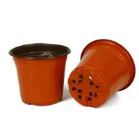 Горшок для рассады, 2.5 л, d=18 см, h=14.5 см, мягкий пластик, терракот, Greengo