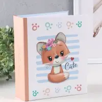 Фотоальбом 200 фото 10X15см,"Лисёнок с цветочками", ПП карм. Фотоальбом 200 фото 10X15см,"Лисёнок с цветочками", ПП карм.