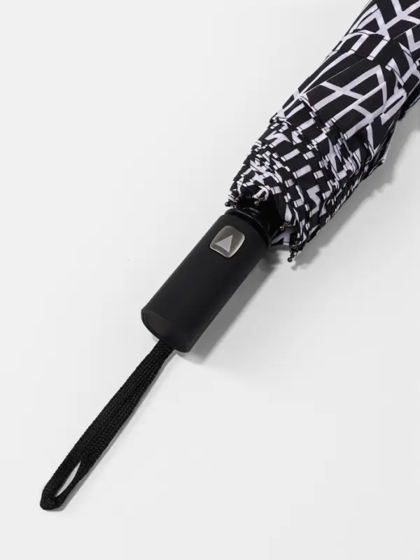 Зонт полуавтоматический &laquo;Узоры&raquo;, эпонж, 3 сложения, 8 спиц, R=49/55 см, d=98 см, МИКС