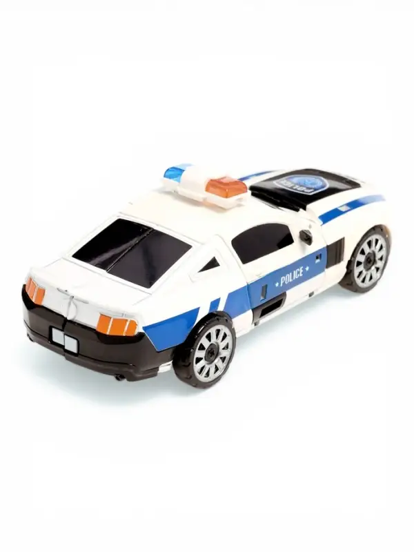 Робот &laquo;Полицейская машина&raquo;, с металлическими элементами, трансформируется