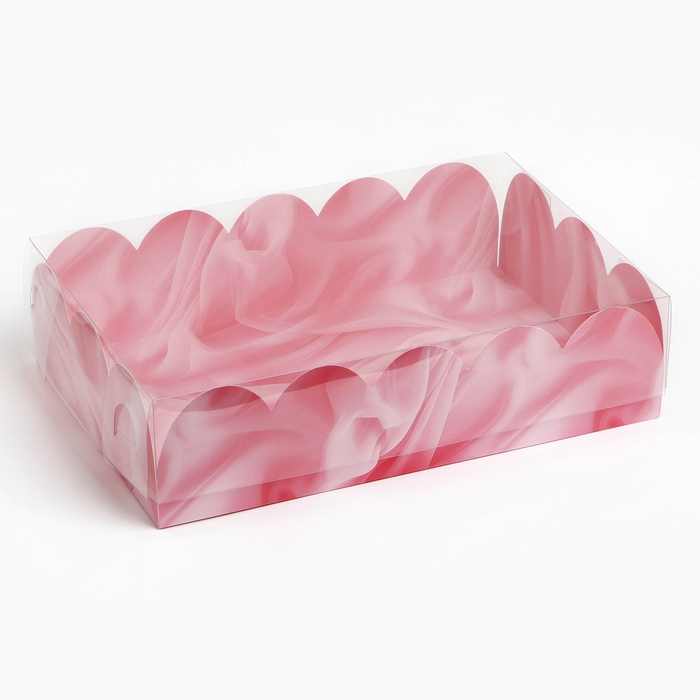 Коробка для кондитерских изделий с PVC крышкой Present, 20 х 30 х 8 см Коробка для кондитерских изделий с PVC крышкой Present, 20 х 30 х 8 см