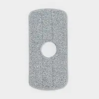 Насадка для швабры Raccoon, с вырезом, микрофибра, прямоугольная, 30&times;14.5 см, серая