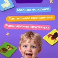 Настольная игра &laquo;Тактильное лото&raquo;, 18 карточек, рулетка, 3+