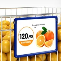 Рама из ударопрочного пластика с закругленными углами А4, без протектора, прозрачная