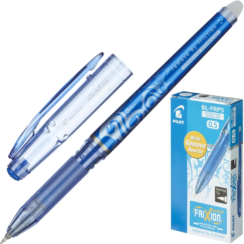 Ручка гелевая PILOT BL-FRP5 Frixion Рoint резин.манжет. 0,25мм синий