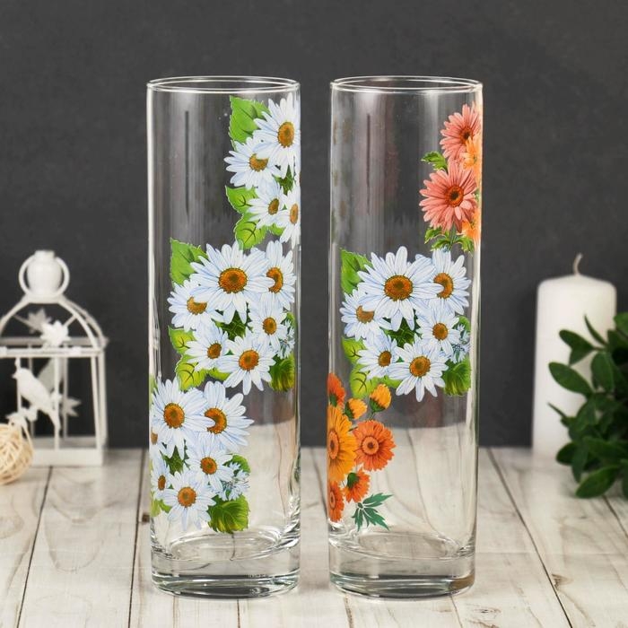 Ваза FLORA  Ваза FLORA "Цветочная поляна"  7,5х26,5см МИКС