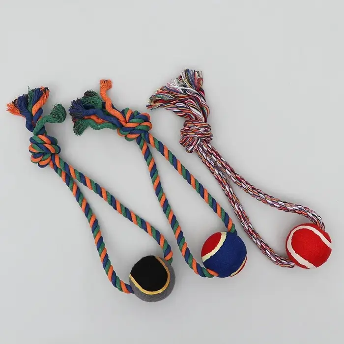 Игрушка канатная &laquo;Вираж&raquo;, с мячом, до 135 г, до 37 см, цвет МИКС