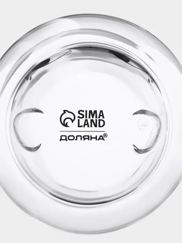 Стакан с двойными стенкам Доляна &laquo;Феликс&raquo;, 250 мл, 9.3&times;9 см, стекло, прозрачный
