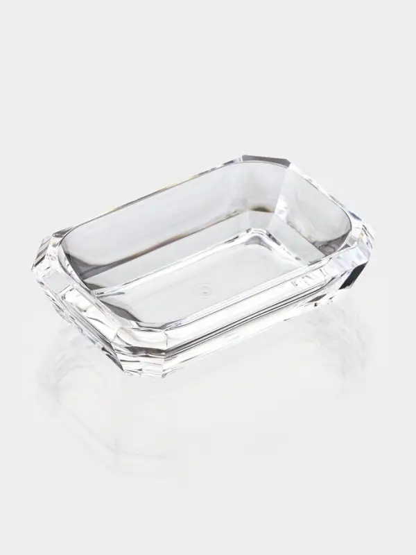 Набор для ванной "Кристалл" 4 предмета (дозатор, 2 стакана, мыльница)