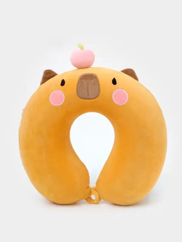 Мягкая игрушка - антистресс подголовник "Капибара"