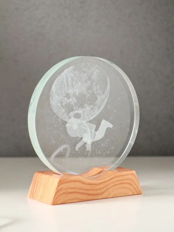 Сувенир стекло свет Сувенир стекло свет "Диск. Открытый космос" 5хLED d=10 см, USB 10х4х11,4 см