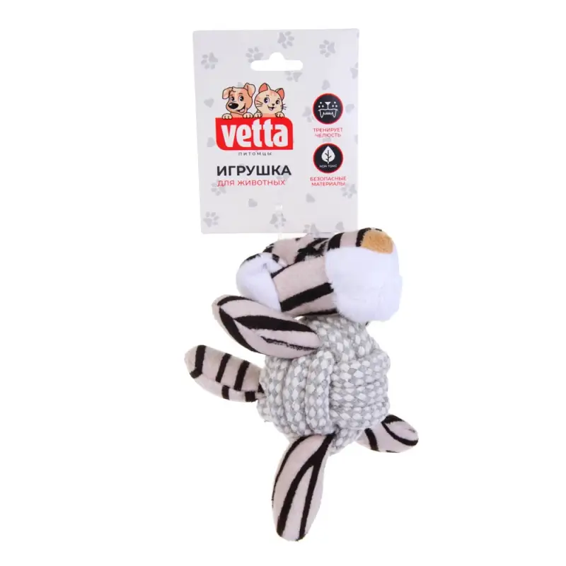 VETTA Игрушка для домашних животных, хлопок, ПЭ, 11,5х6 см