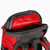 Рюкзак тур 65+5л, 30*20*53, отдел на шнурке, 5нар+2вн кармана, цвет красный