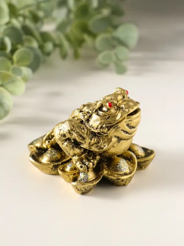 Сувенир Жаба на деньгах, 5,5х6,5х7см
