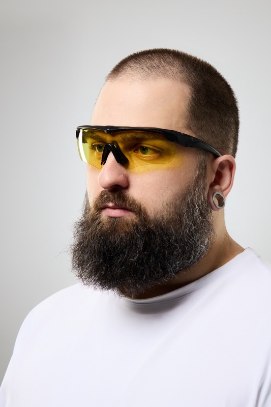 Очки тактические, стрелковые "Storm tactic" линзы - желтые