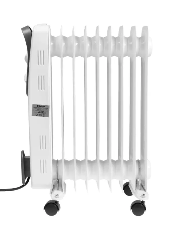 Обогреватель масляный Sakura SA-0329WG, 2000 Вт, до 20 м&sup2;, 9 секций, механический, 3 режима