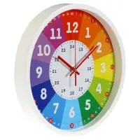 Часы настенные &laquo;Обучающие 2&raquo;, детские, плавный ход, d=30 см, белые