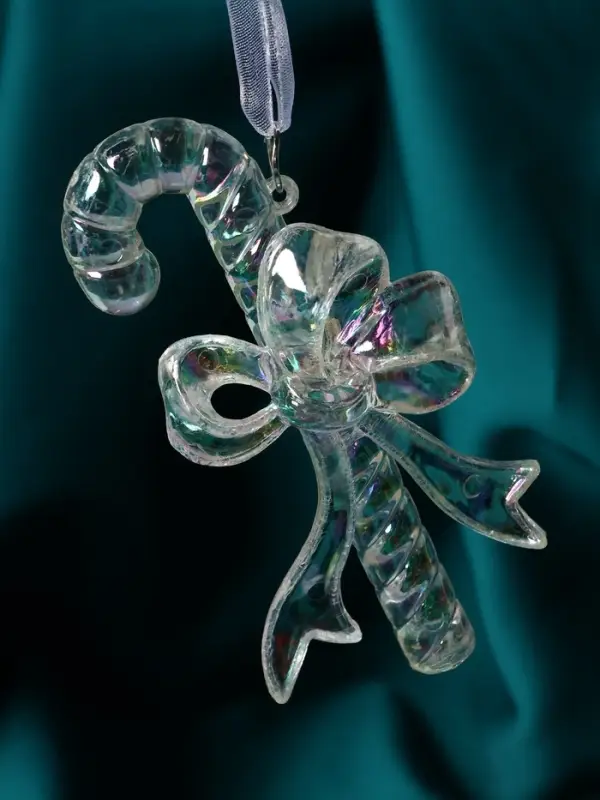 Украшение ёлочное "Льдинка" леденец, 11х5 см, перелив прозрачный