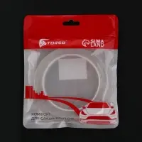Клейкая нано лента TORSO, прозрачная, двусторонняя, акриловая 30 мм &times; 3 м