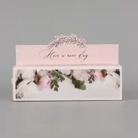 Коробка для макарун кондитерская, упаковка &laquo;Have a nice day&raquo;, 18&times;5.5&times;5.5 см