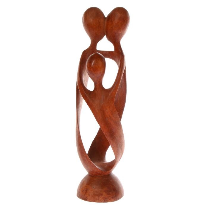 Сувенир дерево  Сувенир дерево "Семья" коричневый цвет 30х8х8 см