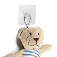 Держатель с клейкой поверхностью ТУНДРА, 60х60 мм, набор 6 шт