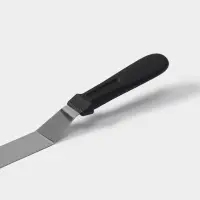 Кондитерская лопатка - палетка, изогнутая, 37 см, рабочая часть 25 см, чёрная