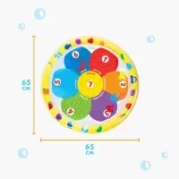 Акваковрик Крошка Я &laquo;Цветик&raquo; надувной, развивающий, водный коврик, 65&times;65 см