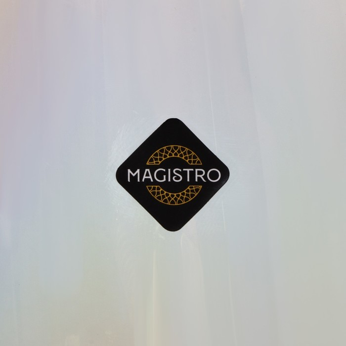 Набор стаканов стеклянных Magistro «Иллюзия», 475 мл, 8×15,3 см, 6 шт, цвет перламутровый