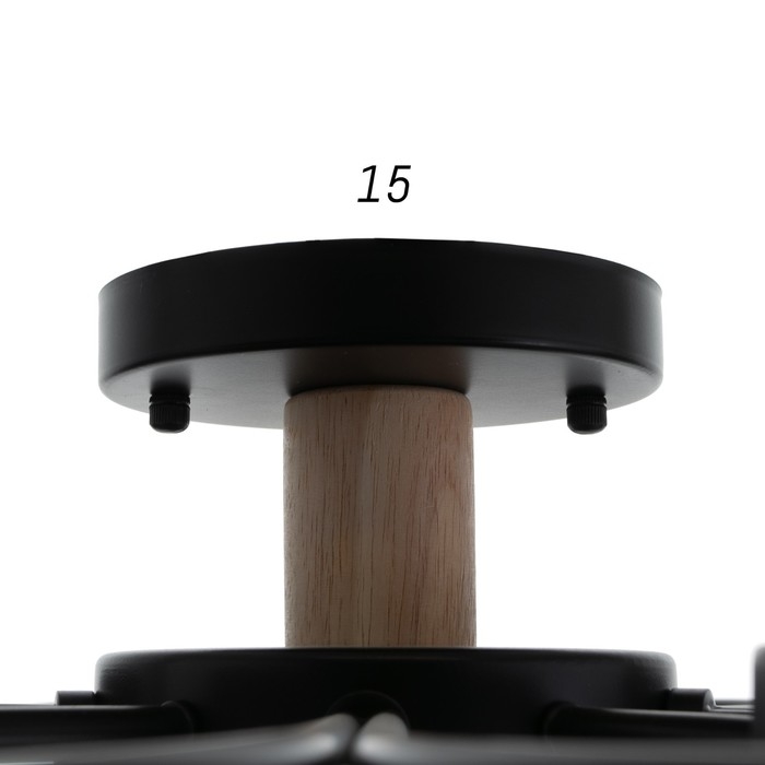 Люстра 1314/5BK LED 120Вт 3000-6000К черный 90х90х15 см BayerLux