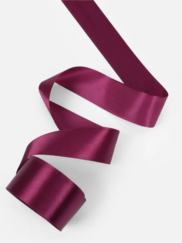 Лента атласная, 50 мм &times; 23 &plusmn; 1 м, цвет баклажановый №252