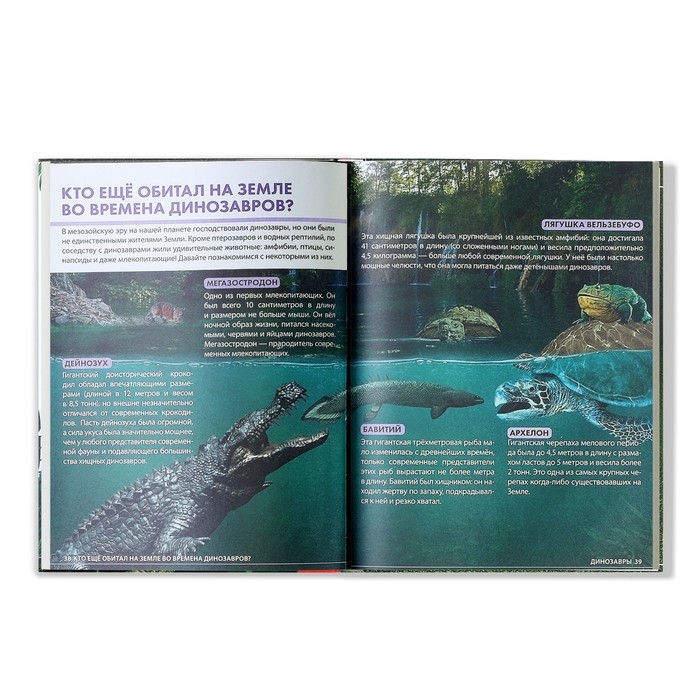 Детская энциклопедия в твёрдом переплёте «Удивительные динозавры», 48 стр. Детская энциклопедия в твёрдом переплёте «Удивительные динозавры», 48 стр.