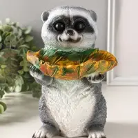 Копилка для денег с подставкой для мелочей &laquo;Енот&raquo;, полистоун, 26&times;17&times;19 см