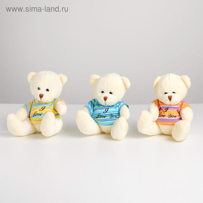 Мягкая игрушка «Мишка в футболке», цвета МИКС