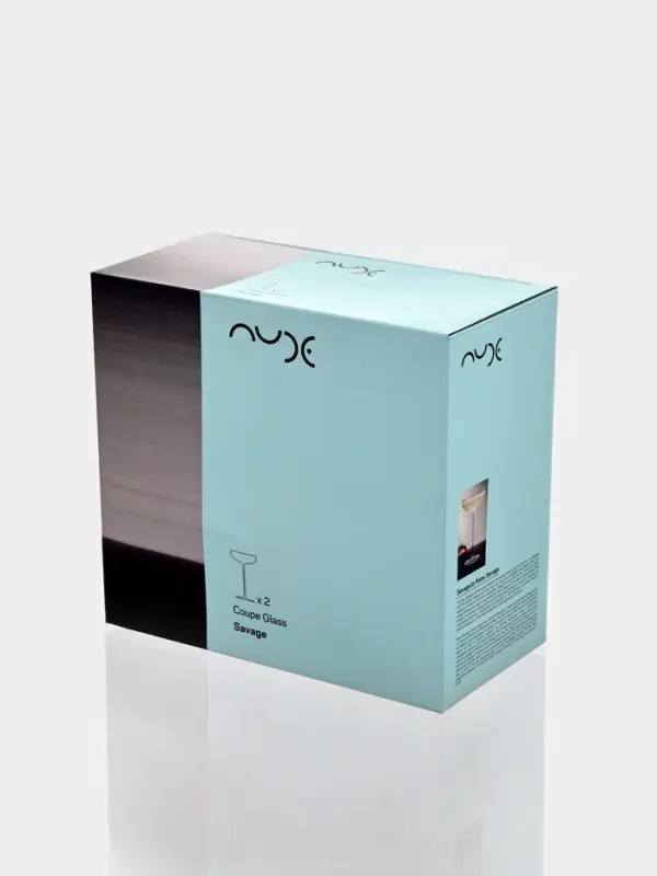 Набор бокалов Nude Savage, 220 мл, размер одного бокала 10.5&times;20 см, набор 2 шт., стекло, прозрачные